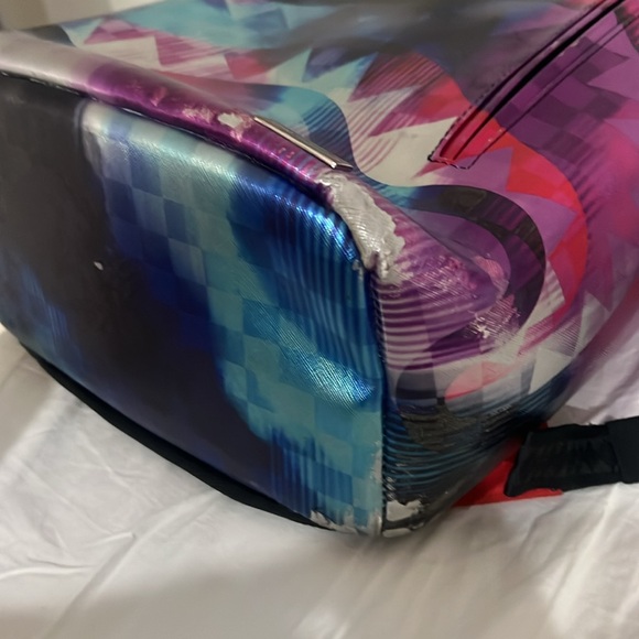 Sprayground Multicolor Shark Backpack - Picture 10 of 11